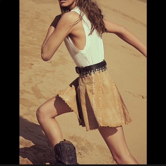 Free People Jean Skirt NWT Lived in Love - Picture 4 of 8